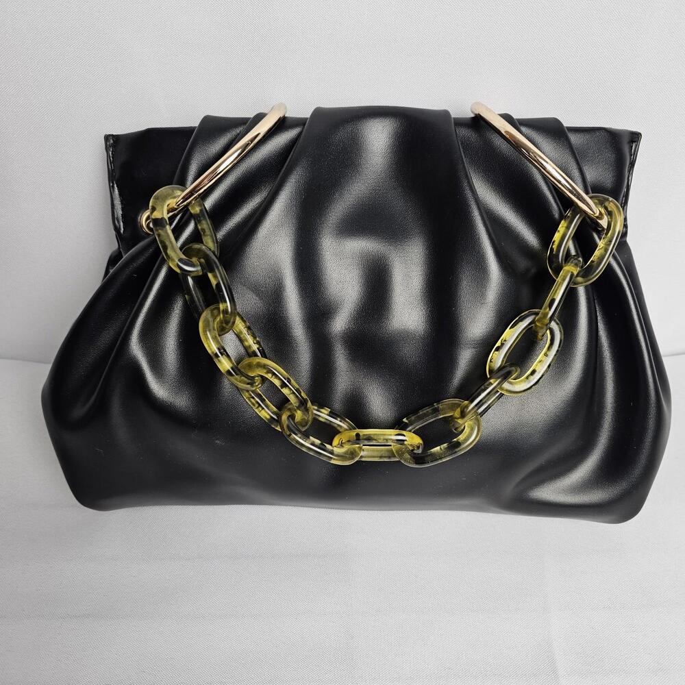 HOUSE OF WANT Chill Framed Clutch in Black Brand New With Tags MSRP $78